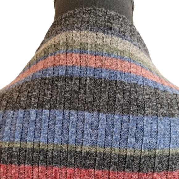 WHITE BIRCH Striped Open Front Cardigan Sweater, Size Medium - Picture 9 of 15